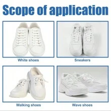 針對白色鞋款的鞋類清潔乳,適用於運動鞋、球鞋和帆布鞋的快速白化劑 - 白色 - 查看 3