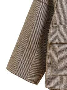 2入組年輕男孩休閒西裝外套和褲子,非常適合正式場合,秋冬季節 - 灰色 - 查看 8