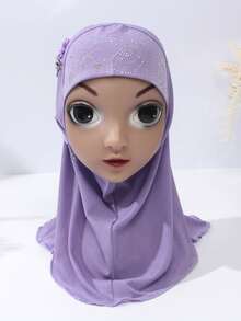 1pc Children's Purple Sunglass & Warmness & Protective Decor & Simple Headband, Suitable For Outdoor & Daily Use - Purple - View 5