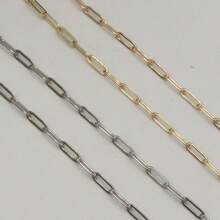 304不銹鋼扁線o形鏈鈦鋼鏈,適用於diy項鍊、手鍊、眼鏡掛鏈、珠寶首飾製作