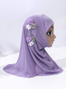 1pc Children's Purple Sunglass & Warmness & Protective Decor & Simple Headband, Suitable For Outdoor & Daily Use - Purple - View 4