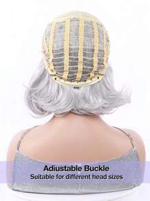 amir hair Ngắn Dợn sóng Tóc giả Bóng Màu xám Hỗn hợp Trắng Quăn Bob Tóc giả Đối với phụ nữ Cằm Chiều dài Xám Nhiều lớp Dợn sóng Bob Tóc giả Tóc mái Vẻ ngoài Tự nhiên Tóc giả tổng hợp Đối với Quý cô Hằng ngày Hóa trang Tóc Tóc giả - Màu Xám nhạt - Xem 7