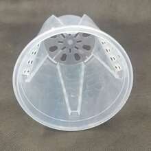 Clear Plastic Orchid Pots With Holes Transparent Flower Pot Succulents Plant - White - View 6