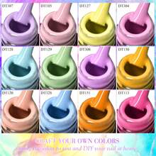 10PCS/Set 7ML Gel Nail Polish Set Nude Pink Purple Red Glitter Nail Gel Semi Permanent UV LED Varnish Nail Art Design Soak Off Nail Gel Set Nails - Nhiều màu - Xem 3