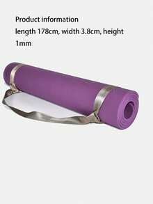 瑜伽墊攜帶肩帶可調節肩帶適用於瑜伽墊吊索普拉提鍛煉健身地墊帶 - 銀色 - 查看 4