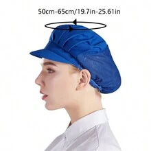 1pc Black Chef Cap, Anti-dust, For Kitchen, Workshop, Catering, Food Factory, Canteen And More - Black - View 4