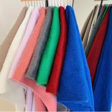 1條女士純色仿羊絨圍巾,新品秋冬保暖頸巾 - 玫紅色 - 查看 5