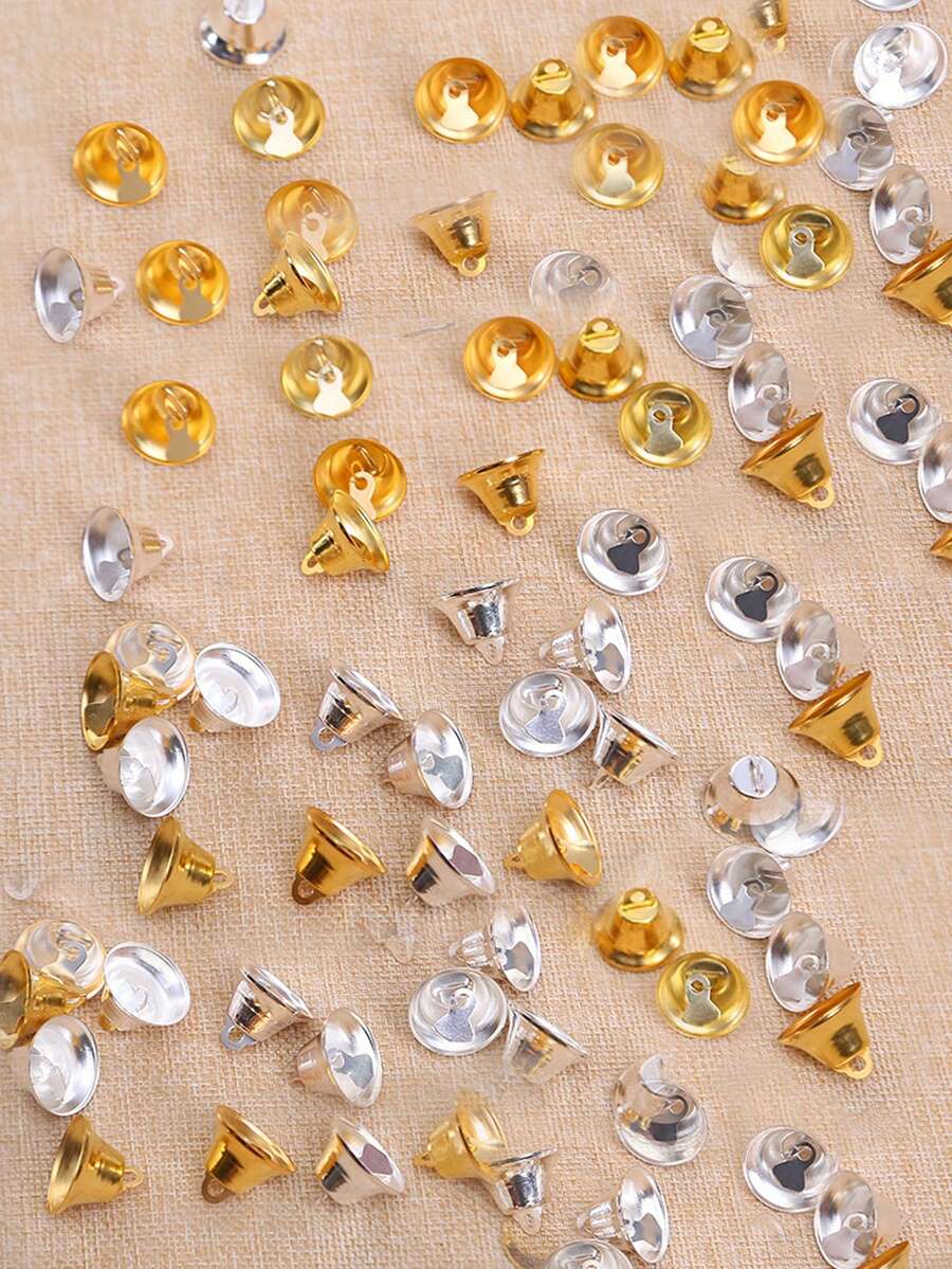 10入組/20入組聖誕派對場景裝飾道具鈴鐺形吊飾,diy聖誕樹飾品掛飾 - 彩色 - 查看 1