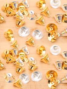 10入組/20入組聖誕派對場景裝飾道具鈴鐺形吊飾,diy聖誕樹飾品掛飾 - 彩色 - 查看 4