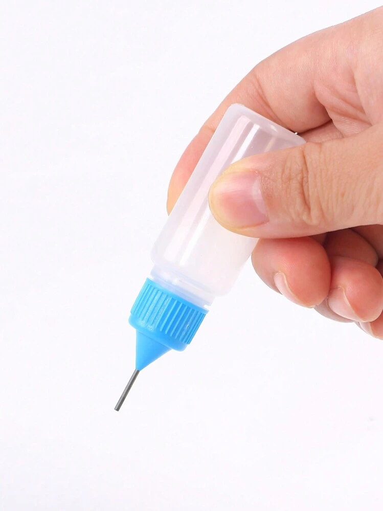 20 Flaconi Applicatori Con Punta Di Precisione In Metallo, 10-60 Ml, Per Colla, Inchiostro, Quilling, Pittura Acrilica E Oli - 2