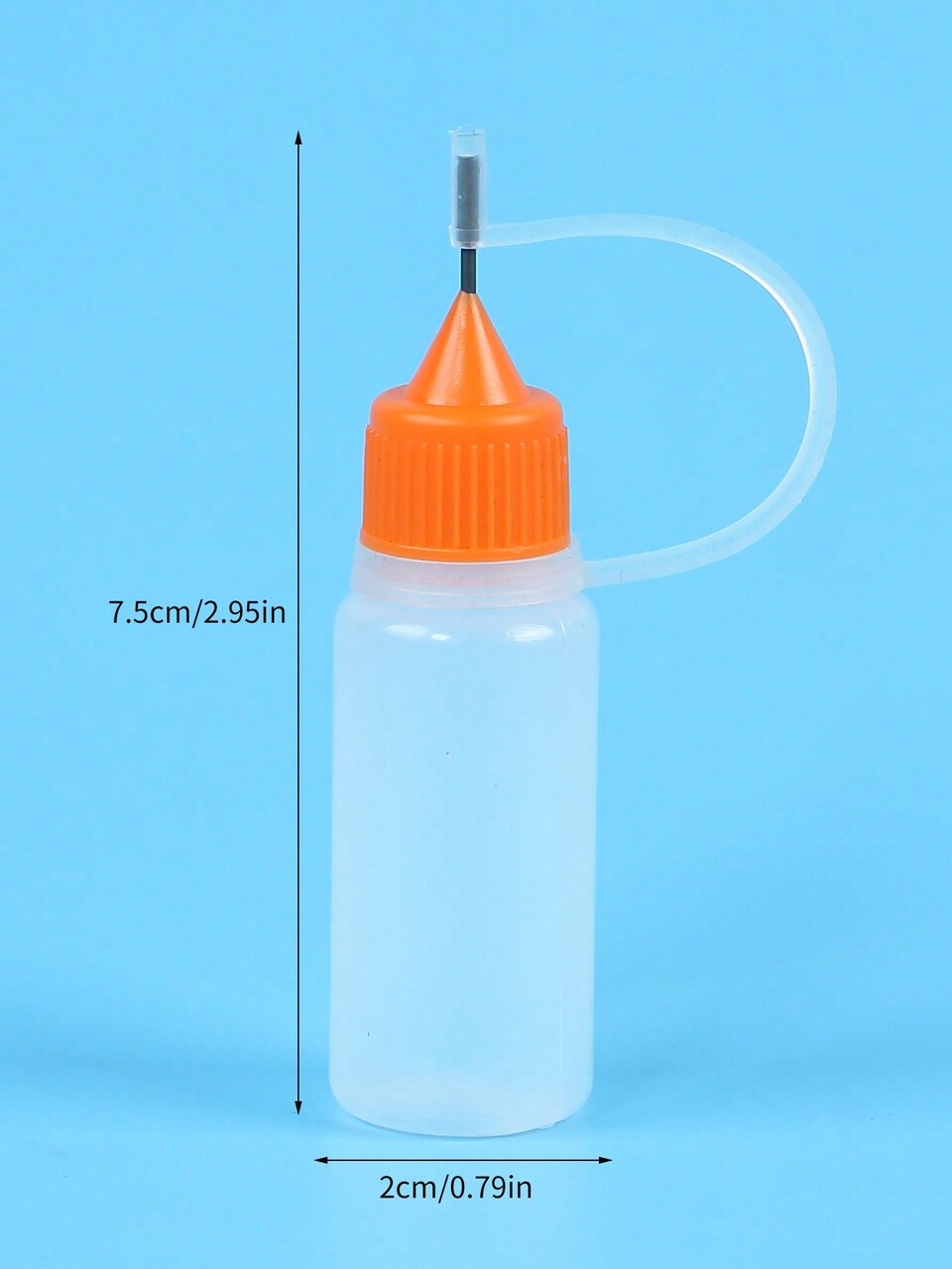 SikeSike 10ml Precision Tip Applicator Bottle With 4 Nozzle Tips, Suitable For Acrylic Painting, Quilling Paper Crafts And DIY