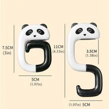 4PCS Travel Portable Plastic Bags Cute Animal Hooks Hanging Decoration Table Wallet Bag Hook Wall Hanger Handbag Clothes Hanger. - Multicolor - View 9