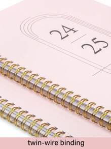 BUBU 2026 年月度计划/日历 - 2026 年 1 月至 2026 年 12 月的月度和周度计划，螺旋形计划笔记本，包含待办事项列表、目标、笔记、返校用品 - 粉色 - 查看 6