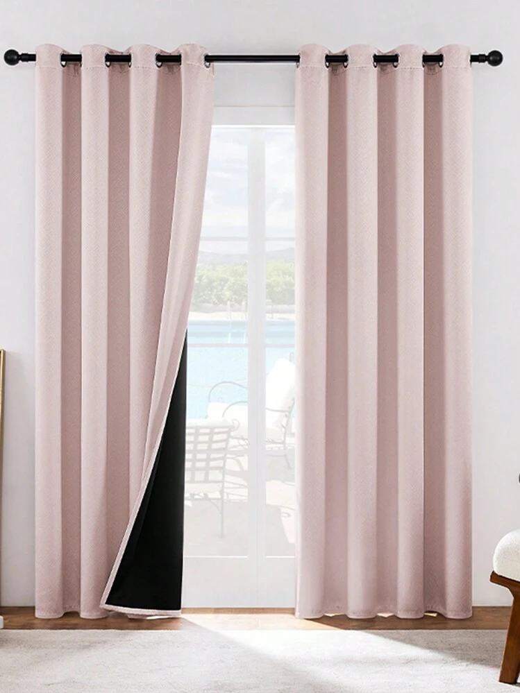 Estelar Textiler 1 pezzo Tenda oscurante per camera beige chiaro Lunghezza 84 pollici Tenda per finestra con isolamento termico e drappo per soggiorno | SHEIN ALIA