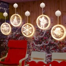 1 đèn LED 6.1in trang trí không khí Giáng sinh đèn treo hút 3d chạy bằng 3 pin AAA, đèn treo trang trí Giáng sinh bằng acrylic, không bao gồm pin trang trí Giáng sinh quà tặng Giáng sinh cây thông Noel lễ tạ ơn đồ trang trí đèn Giáng sinh trang trí phòng ngủ trang trí nhà trang trí tiệc trang trí phòng lễ hội ngày lễ - Nhiều màu - Xem 5