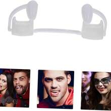 5pcs Retractable Scary Vampire Fangs Teeth For Halloween Party, Cosplay Costume, Suitable For Children And Adults
