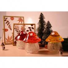 Diy Epoxy Mushroom Shaped Crystal Glue Resin Storage Box, Decorative Jewelry Container With Mirror & Silicone Mold - White - View 6