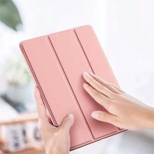 Baby Pink 1pc New Thin Full Cover Silicone Protective Case Compatible With Ipad - Sakura powder - View 3