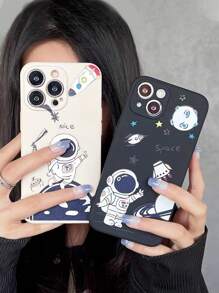 2入組柔軟防摔,彩邊漆邊的智慧型手機保護殼,適用於 Iphone/華為/三星/小米 - 彩色 - 查看 1