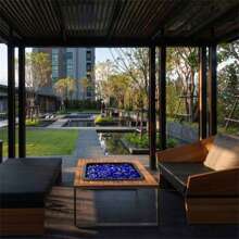 Onlyfire 10 lb Fire Glass Beads for Propane Fire Pit, Vase & Aquarium, 1/2'' Reflective Firepit Glass Rocks for Gas Fireplace and Fire Pit Table - Royal Cobalt Blue Luster - View 7