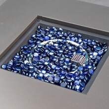 Onlyfire 10 lb Fire Glass Beads for Propane Fire Pit, Vase & Aquarium, 1/2'' Reflective Firepit Glass Rocks for Gas Fireplace and Fire Pit Table - Royal Cobalt Blue Luster - View 8