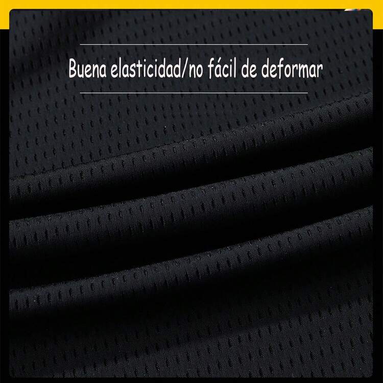 Pantalones capri 3/4 para hombre, pantalones cortos de entrenamiento por debajo de la rodilla con bolsillos con cremallera, pantalones cortos capri 3/4 largos para correr, gimnasio - Negro - Añade 7