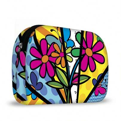 Necessaire Bolsinha Feminina Porta Maquiagem Em Neoprene - Isoprene - Pop Art 2
