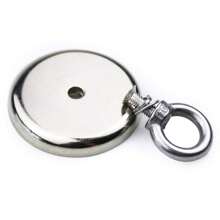 Imanes Neodimio Fuertes Potentes Redondos Cilíndricos, 75 Kg - Plateado - Ver 4