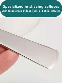 Stainless Steel Pedicure Scrapers Callus Knife Pedicure Scrubber Tools Foot File Dead Skin Remover Tools Pedicure Tool - Silver - View 1