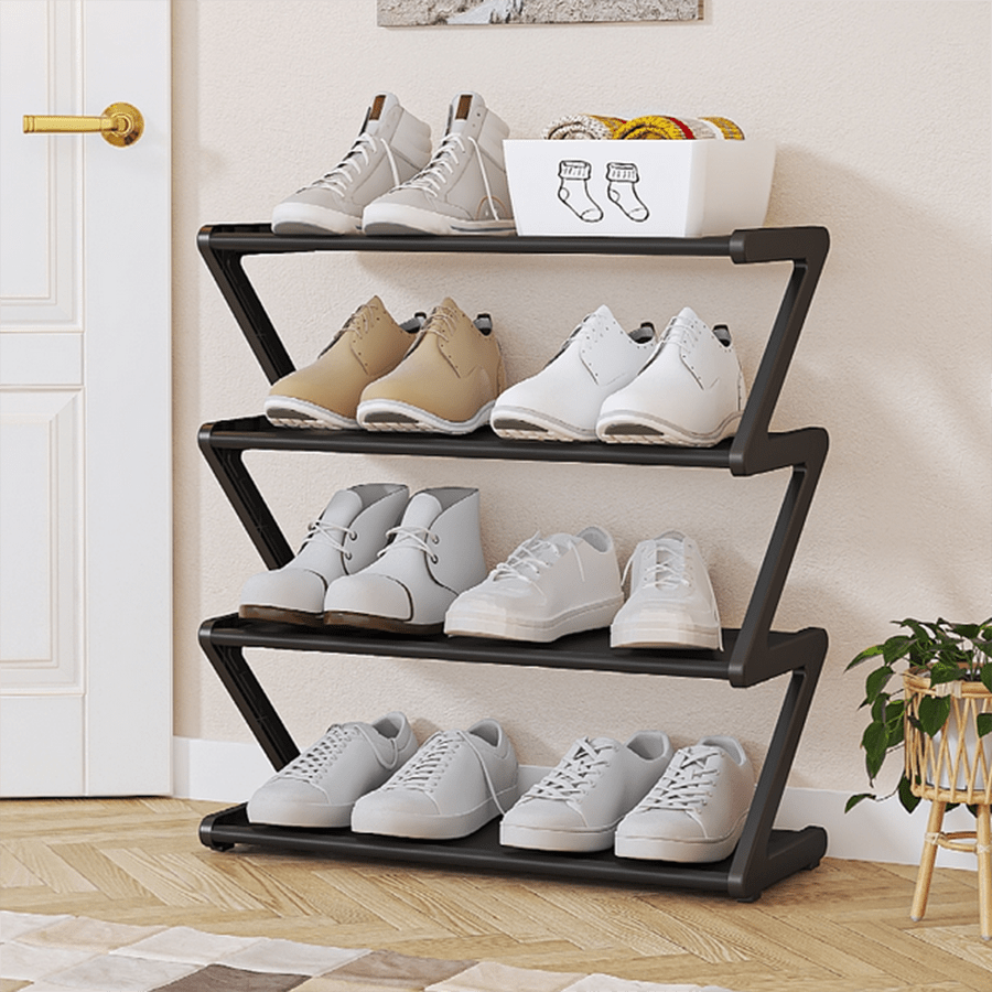 Ins Creative Zshaped Shoe Rack Household Indoor Beautiful And Narrow