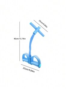 1pc Foot Pedal Resistance Band Training Equipment For Sit-, Waist Slimming And Body Shaping, Multifunctional - Blue - View 7