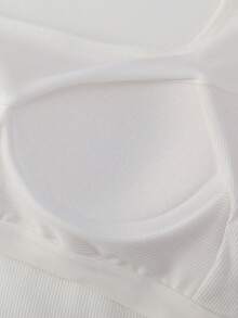 女款長袖合身 T 卹,方領羅紋腰帶,墊胸,適合疊穿