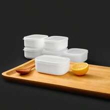 Caja De Congelador De Porcionamiento De Arroz Integral Para Almacenamiento De Comidas Para Bajar De Peso Y Recolección De Granos En El Refrigerador - Blanco - Ver 5