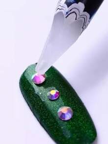 Lapiz de Cera para aplicacion de pedreria y decoración de Uñas 1 pieza - Multicolor - Ver 2