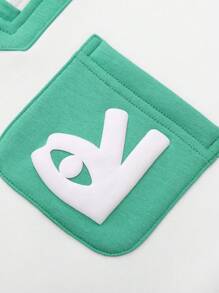 Annil Tween 女童和女童冬季户外运动服拼色立领儿童运动衫和裤子 2 件套