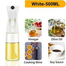 廚房用油噴瓶、橄欖油和食用油噴霧器、油霧噴頭,適用於烤肉、烹飪、沙拉配料