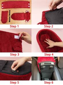 1pc Pet Car Safety Seat Carrier Suitable For Small Dogs Such As Teddy And Bichon Frise - Burgundy - View 8