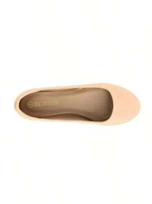 Women Ballet Flats Round Toe Ballerina Flats Slip-On Elegant Comfortable Walking Party Wedding Versatile Classic Commute Ballet Flats Shoes - Màu be - Xem 9