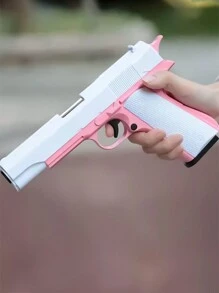 Pistola De Juguete Estilo Colt Rosa Con Carcasa De Resina Abs Para Niños Y Niñas, Regalo De Cumpleaños, 1 Ud. - Rosa - Ver 2