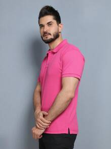 Men Polo Shirts - Rosa Roja - Ver 4