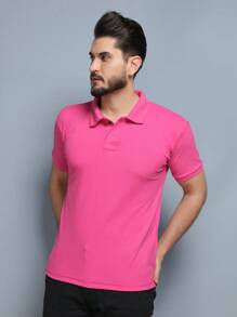 Men Polo Shirts - Rosa Roja - Ver 2