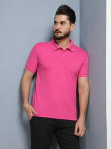 Men Polo Shirts - Rosa Roja - Ver 7