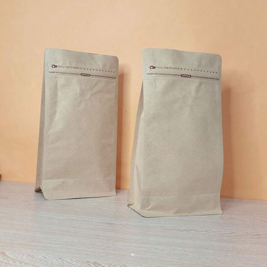 Bolsa De Café De Papel Kraft - Marrón - Ver 1