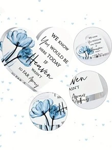 1 pièce Décoration en acrylique en forme de cœur avec le texte "Souvenirs d'amour" pour le mariage/la fête/l'anniversaire/la décoration de la chambre. Meilleurs cadeaux