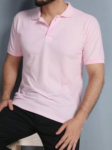 Men Polo Shirts - Hồng - Xem 6