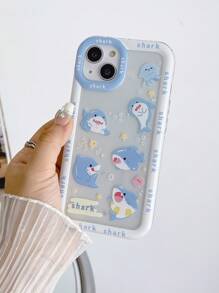 Nueva Llegada De Funda Transparente Cuadrada Espesada De Patrón Protector Con Marco Lateral Reforzado Anti-caída, Compatible Con Iphone - Multicolor - Ver 3