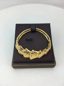 5入組優雅豪華金色項鍊和耳環套裝,適用於新娘婚禮珠寶裝飾禮物