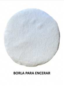 2 borlas de 10 pulgadas para pulidora de 10 pulgadas borla para pulir y borla para encerar ajuste con resorte - Blanco - Ver 4