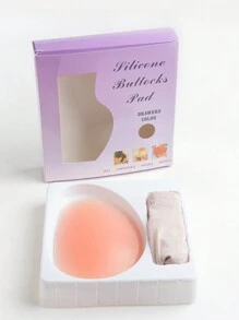 女式矽膠墊提臀內褲 - 米色 - 查看 3