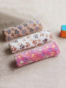 1 Miếng Mềm mại Và Ấm áp Lông cừu san hô Chăn thú cưng Với Chân chó In Đối với Nhỏ bé Và Kích thước trung bình Mèo Và Chó , Thích hợp Đối với Bốn Đến Ngủ Và Nghỉ ngơi ( Nâu ) - màu nâu - Xem 7